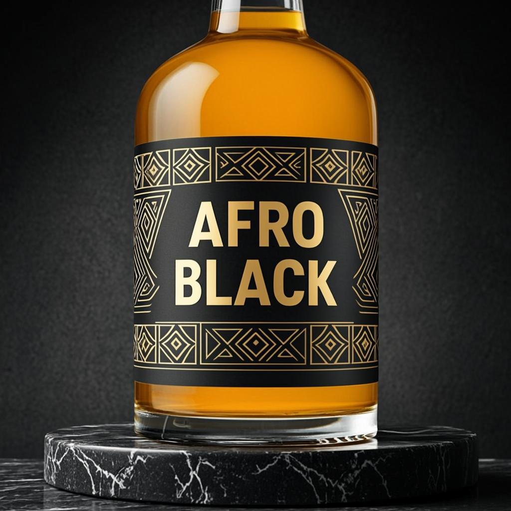 Afro Black Orange